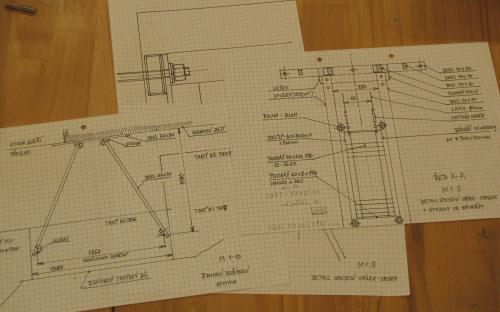 Před zahájením svařovacích prací jsem musel nakreslit výkresy zařízení.