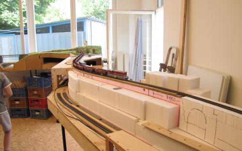 Old and new parts of our model railway layout 